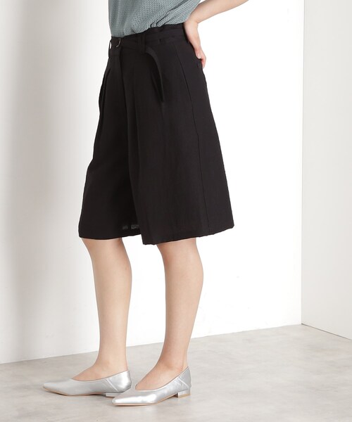 THE SHOP TK ハーフパンツ パンツ リネン混ハーフパンツ「洗える