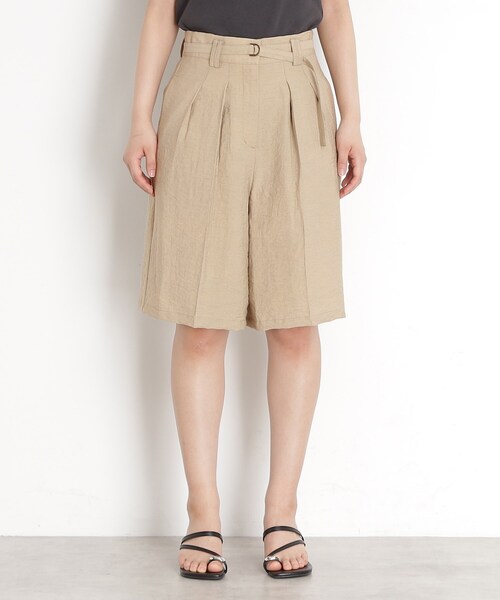 THE SHOP TK ハーフパンツ パンツ リネン混ハーフパンツ「洗える