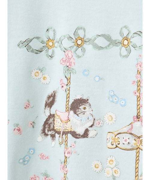PINK HOUSE（ピンクハウス） tシャツ メリーゴーラウンドプリント