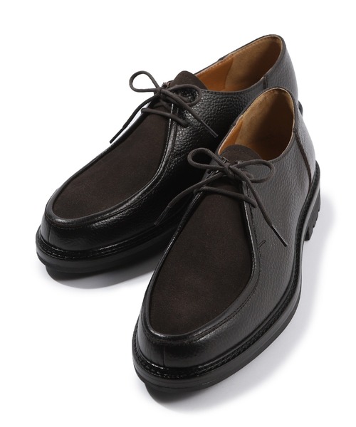 メンズビギ（MEN’S BIGI）/異素材コンビ レザーチロリアンシューズ MEN'S BIGI（メンズビギ） デッキシューズ 異素材コンビ レザー