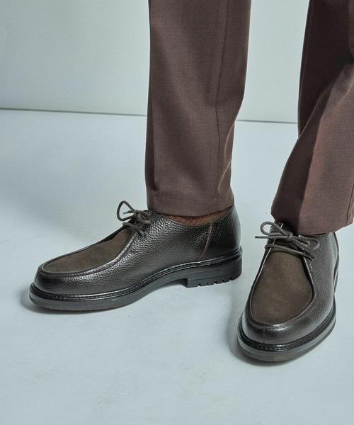 MEN'S BIGI（メンズビギ） デッキシューズ 異素材コンビ レザー