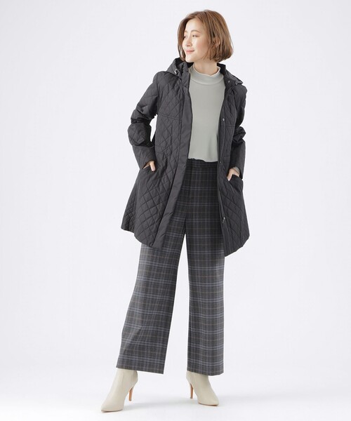 「TRANS WORK」 コート 40 ブラック レディース_画像2