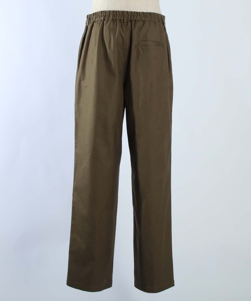 マルチサイズ チノパン ワンタックストレートチノトラウザー メンズ
