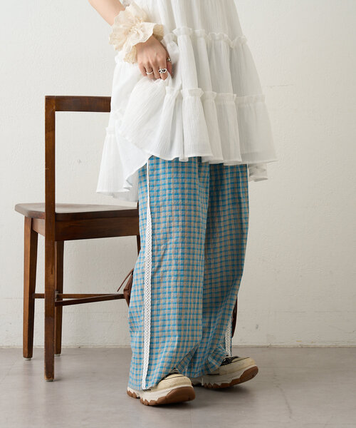 パンツ W74 D.HYGEN - Non-ply Yarn Lined Belt Adjustable Crotch Jog