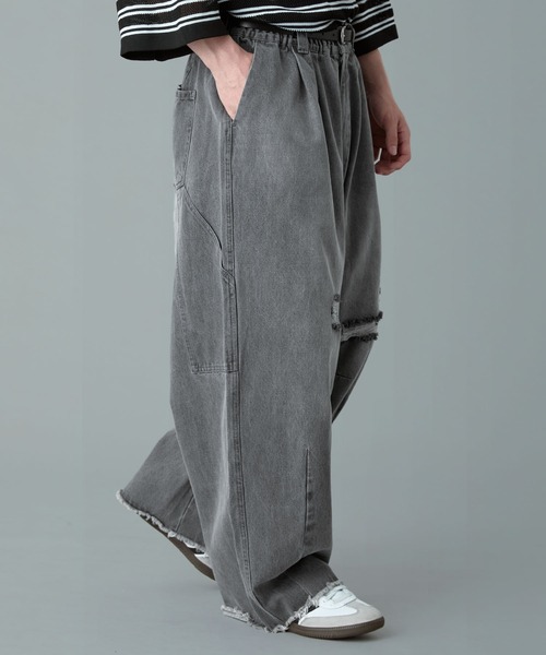 パンツ DAMAGED PAINTER PANTS 00s wide painter denim pants（デニムパンツ）｜centimeter