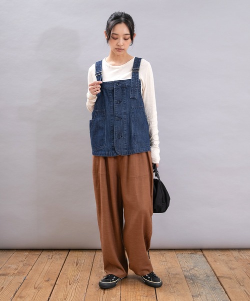 URCH RNA パンツ R4354 コックさんの綿麻カルゼパンツ レディース 