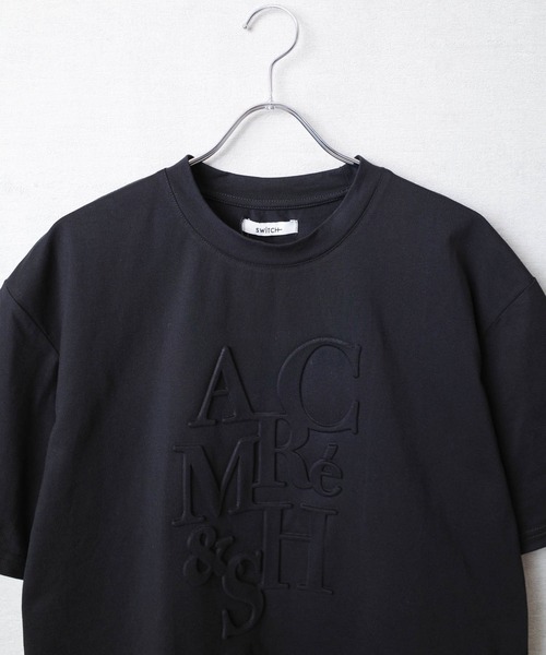 専用黒 Tシャツ ロゴ入り tシャツ 「ARC」「SWITCH by ARCH」エンボス ロゴ Tシャツ