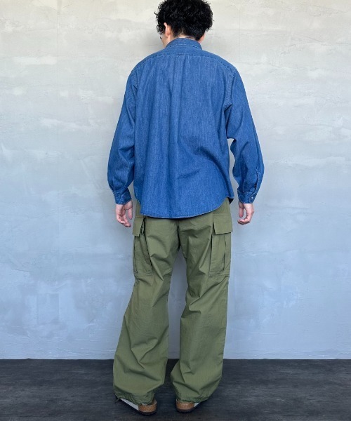 DANTON デニムブルー 長袖シャツ 38 Danton 「DANTON」 長袖シャツ 38 ライトインディゴブルー