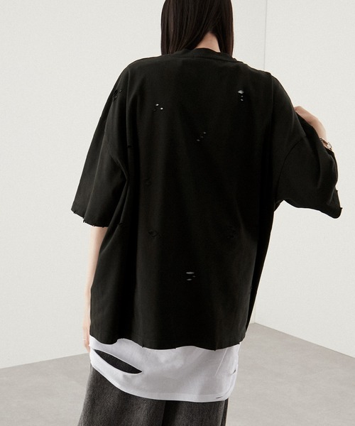 「Alfred Alex」 半袖Tシャツ M ブラック メンズ