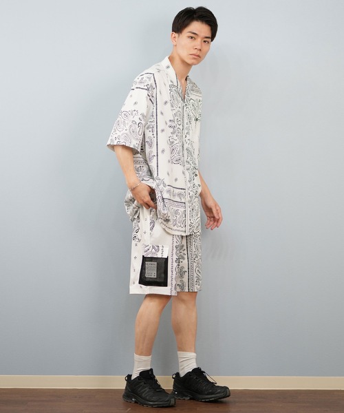 レディメイド　バンダナ柄ショートパンツ ラグスタイル LUXSTYLE ペイズリー柄ショートパンツ/ショート
