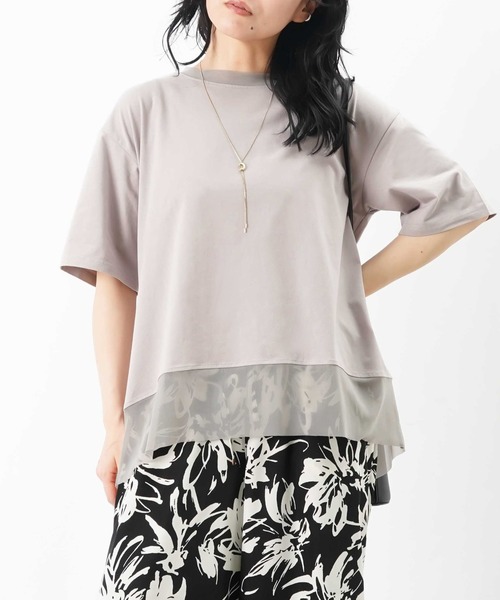 LADY LUCK LUCA tシャツ LC/LLL シアー切替Tee レディース