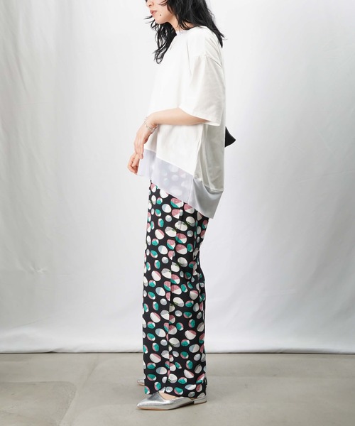 LADY LUCK LUCA tシャツ LC/LLL シアー切替Tee レディース