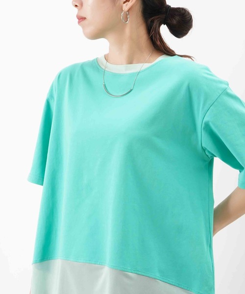 LADY LUCK LUCA tシャツ LC/LLL シアー切替Tee レディース