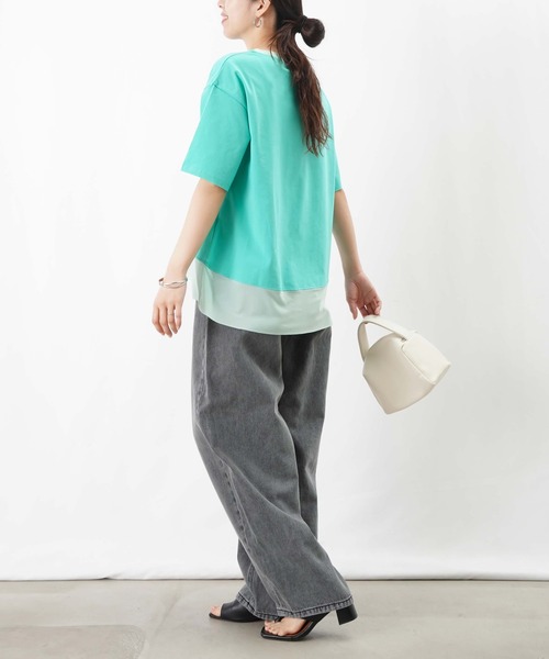 LADY LUCK LUCA tシャツ LC/LLL シアー切替Tee レディース