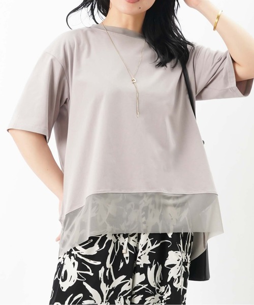 LADY LUCK LUCA tシャツ LC/LLL シアー切替Tee レディース