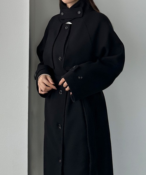 「Louere」 ステンカラーコート LARGE アイボリー レディース_画像4