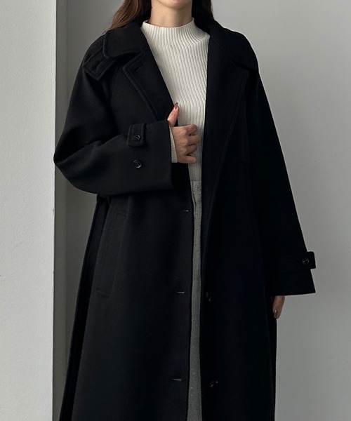 「Louere」 ステンカラーコート LARGE アイボリー レディース_画像5