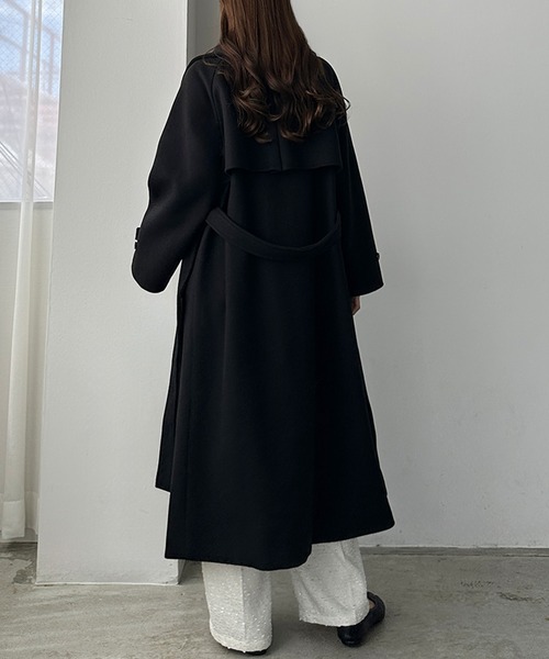 「Louere」 ステンカラーコート LARGE アイボリー レディース_画像8