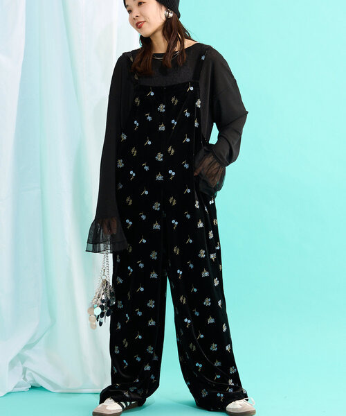 「CIAOPANIC TYPY」 オーバーオール MEDIUM ブラウン レディース_画像3