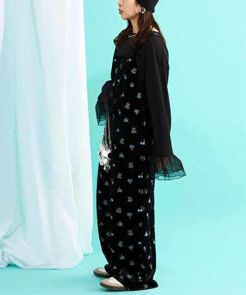 「CIAOPANIC TYPY」 オーバーオール MEDIUM ブラウン レディース_画像9