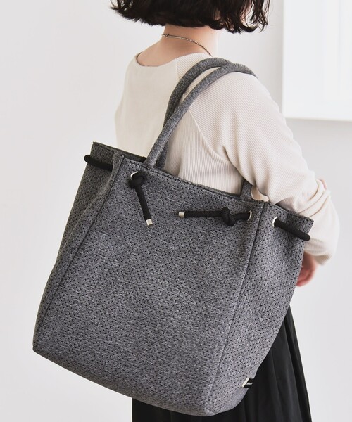 quaranciel トートバッグ quaranciel: パンチング ロープ デザイン