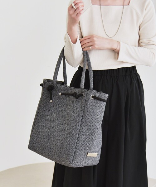 quaranciel トートバッグ quaranciel: パンチング ロープ デザイン