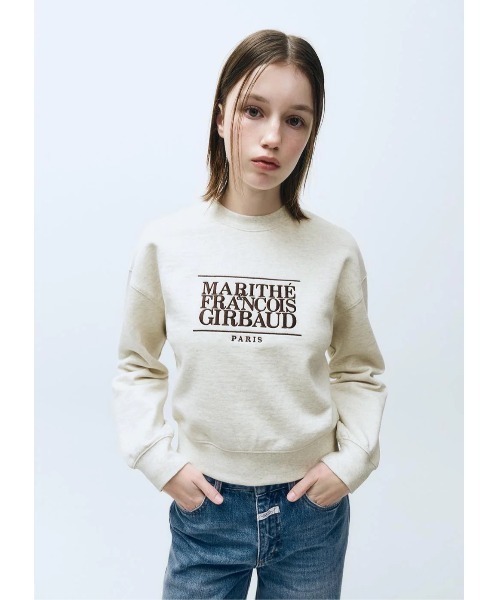【新品】MaritheFrancoisGirbaud 長袖トップス　スウェット MARITHE + FRANCOIS GIRBAUD トレーナー スウェット W CLASSIC