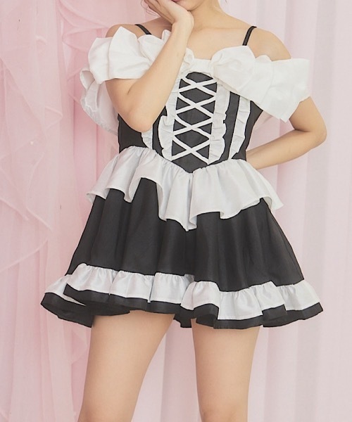 Starry アイドルリボンミニドレス Starry ドレス アイドルシャンタンリボンミニドレス : ZOZOTOWN