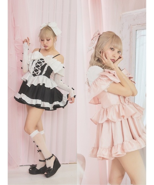 Starry ドレス アイドルシャンタンリボンミニドレス : ZOZOTOWN Yahoo