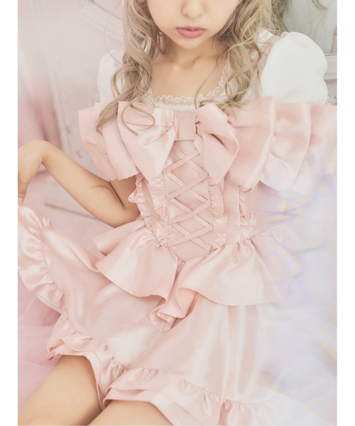 Starry ドレス アイドルシャンタンリボンミニドレス : ZOZOTOWN Yahoo