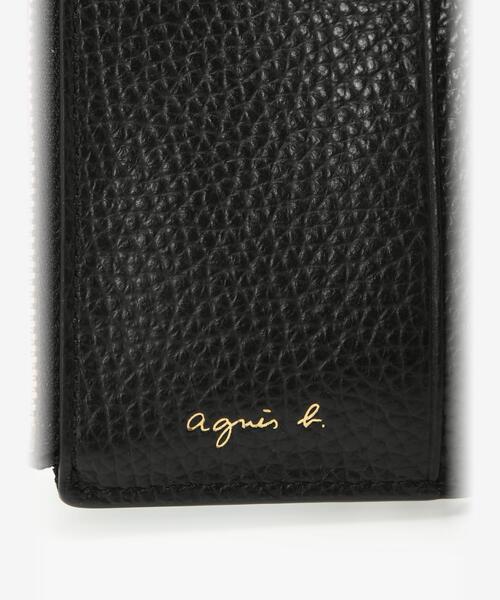 ■agnesb.■レザー 2way 三つ折り 財布ショルダー agnes b. 財布 レザー 2way 三つ折り 財布ショルダー (ZAW02A