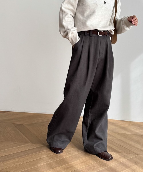 「CANAL JEAN」 「elmar」チノパンツ MEDIUM アイボリー レディース