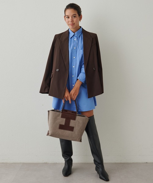 IACUCCI（イアクッチ） トートバッグ ソルベット M CANVAS/SUEDE