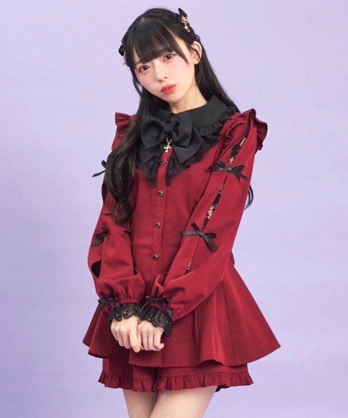 Secret Honey（シークレットハニー） セットアップ 袖スリットレース