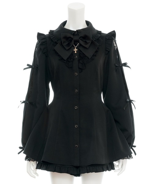 Secret セットアップ Secret Honey セットアップ 袖スリットレースフリルセットアップ