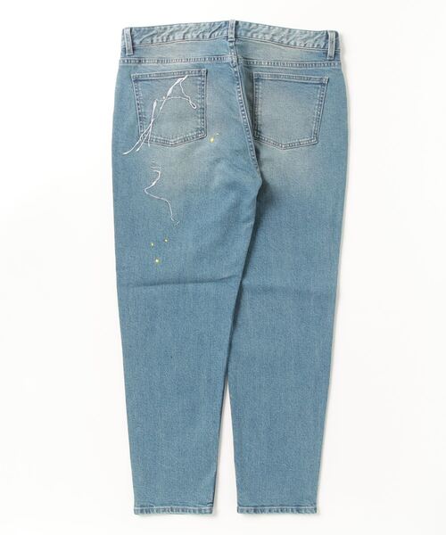 「The DUFFER of ST.GEORGE」 加工デニムパンツ LARGE ダークインディゴブルー メンズ