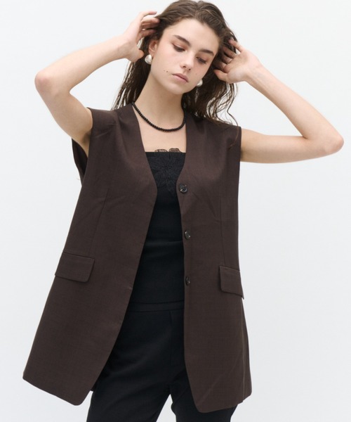 ベスト ジレ Soft line gilet / ソフトラインジレ レディース