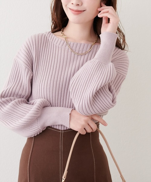 ニット/セーター frill knit novo couture TF319165HCD_IVORY.jpg?v=1689368031