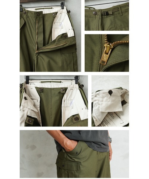 WAIPER.inc 米軍 M-51 フィールドカーゴパンツ オープンボタン WAIPER.inc 米軍 M-51 フィールドカーゴパンツ オープンボタン【WP1107
