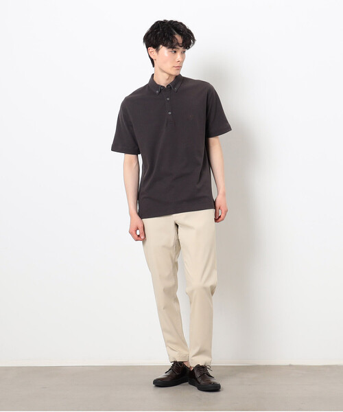 「COMME CA COMMUNE」 半袖ポロシャツ M ホワイト メンズ_画像8