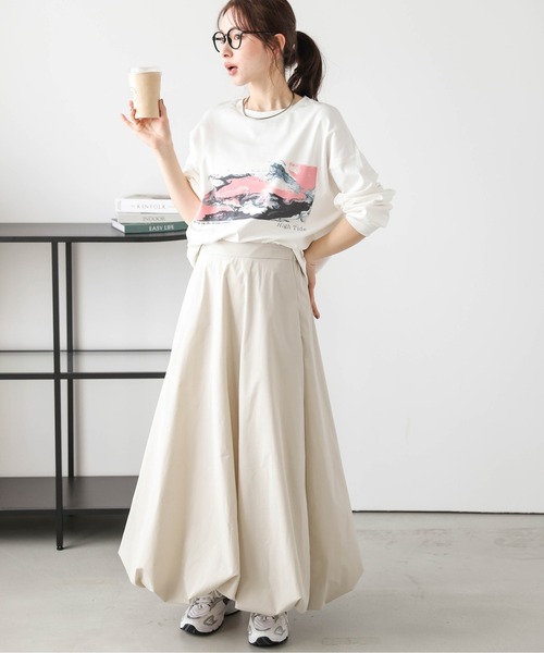 tシャツ マーブルプリントロングTシャツ レディース : ZOZOTOWN Yahoo