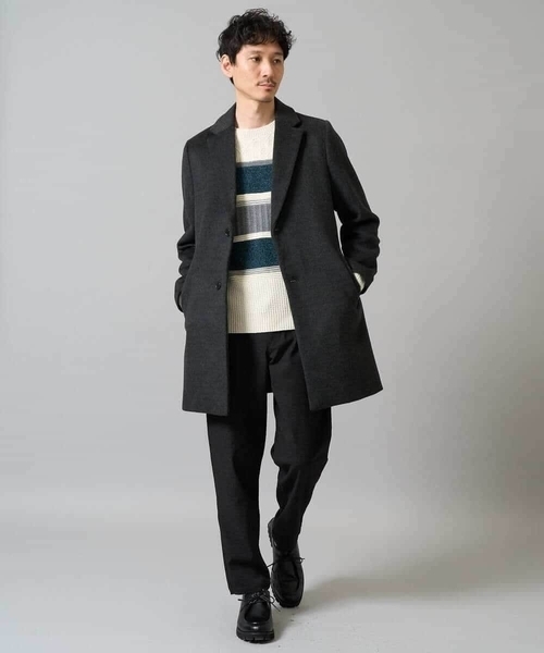 a.v.v（アー・ヴェ・ヴェ） チェスターコート コート ウールライト