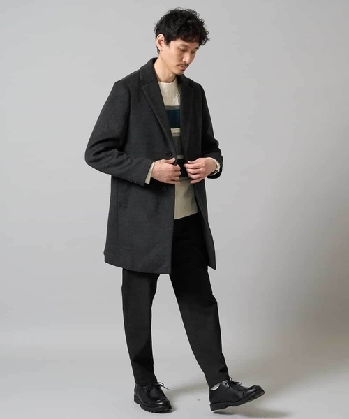 a.v.v（アー・ヴェ・ヴェ） チェスターコート コート ウールライト