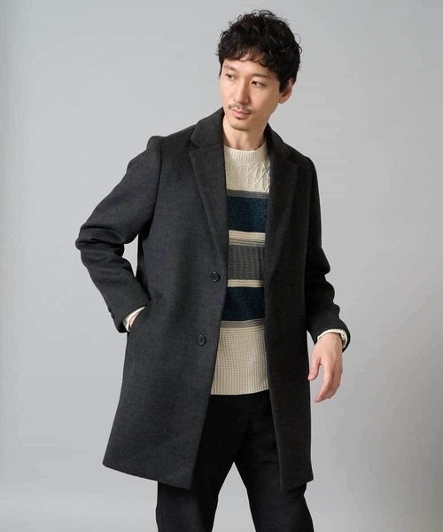 a.v.v（アー・ヴェ・ヴェ） チェスターコート コート ウールライト