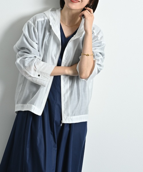 「INTERPLANET」 ジップアップブルゾン FREE ブラック レディース_画像2