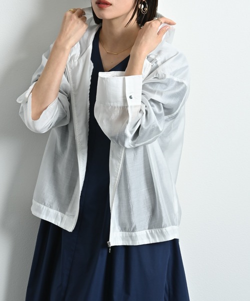 「INTERPLANET」 ジップアップブルゾン FREE ブラック レディース_画像6