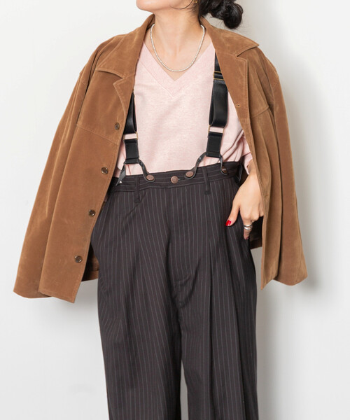 FREAK'S STORE トレーナー スウェット 裏毛杢 Vネック スウェットプル