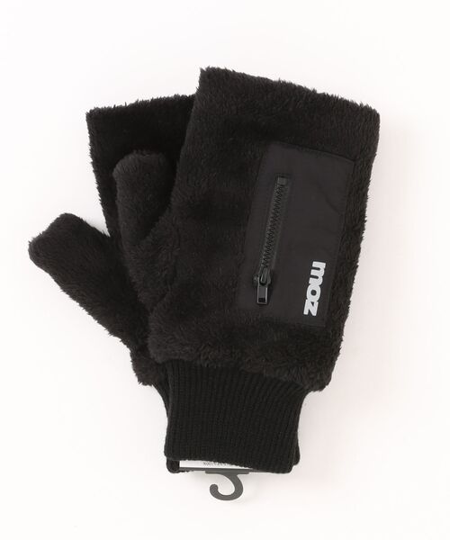 moz（モズ） 手袋 メンズ フェイクファーポケット指なしグローブ