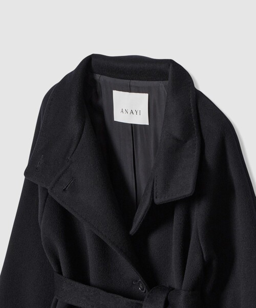 ANAYI（アナイ） コート アウター カシミヤ混スタンドカラーコート