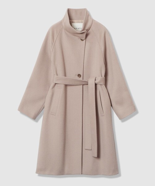 ANAYI（アナイ） コート アウター カシミヤ混スタンドカラーコート